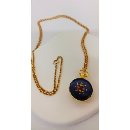 VINTAGE Airin γυναικείο ρολόι λαιμού ατσάλινο επιχρυσωμένο (VIN73 - 134685)